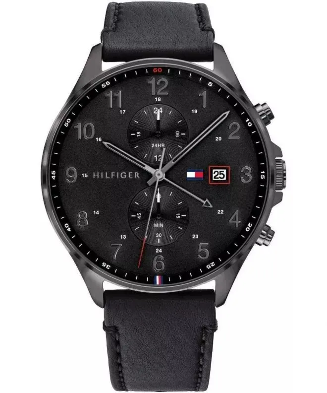 Męski Zegarek Tommy Hilfiger West 1791711 – Klasyczny Chronograf w Stylu All-Black