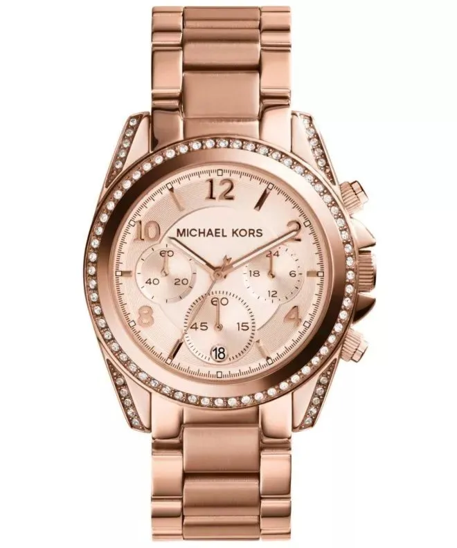 Damski Zegarek Michael Kors Chronograph MK5263 – Złoty Chronograf z Blaskiem