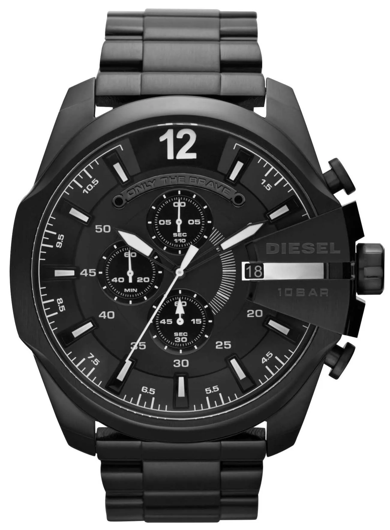 Męski Zegarek Diesel Mega Chief DZ4283 – Monochromatyczna Czerń i Industrialny Styl