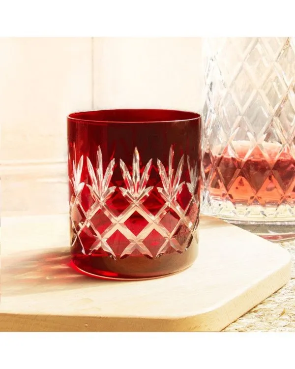 Crystal Julia Szklanki do whisky rubin 6 szt Ananas