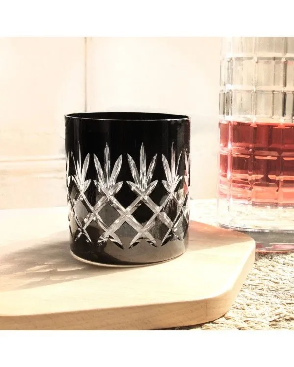 Crystal Julia Szklanki do whisky czarne 6 szt Ananas