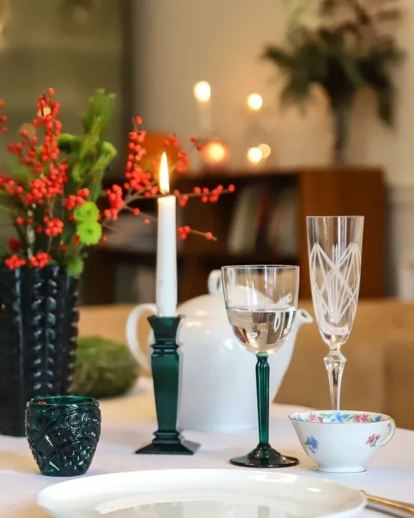 Crystal Julia Mały świecznik kryształowy 15 cm