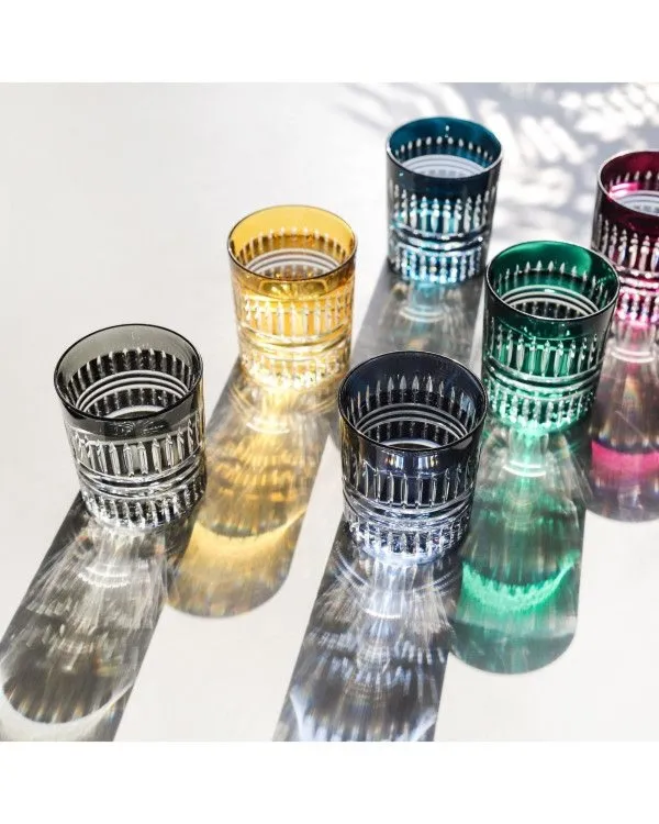 Crystal Julia Szklanki kryształowe do whisky 6 sztuk kolorowe
