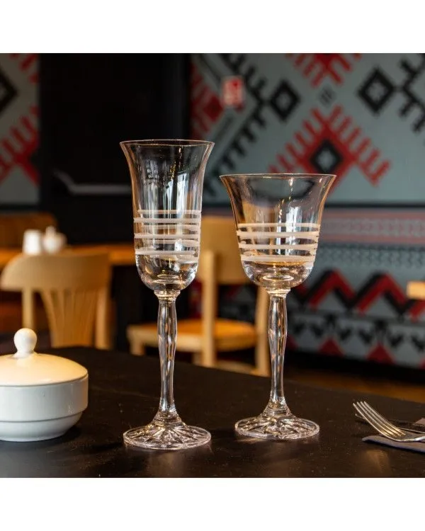 Crystal Julia Kieliszki do szampana prosecco 6 sztuk