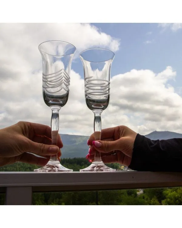 Crystal Julia Kieliszki do szampana prosecco 6 sztuk