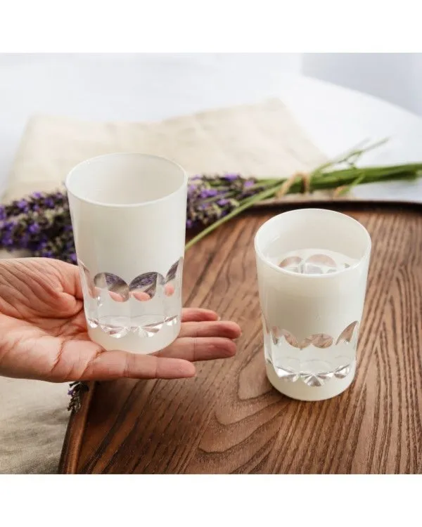 Crystal Julia Szklanki kryształowe 180ml 6 sztuk białe