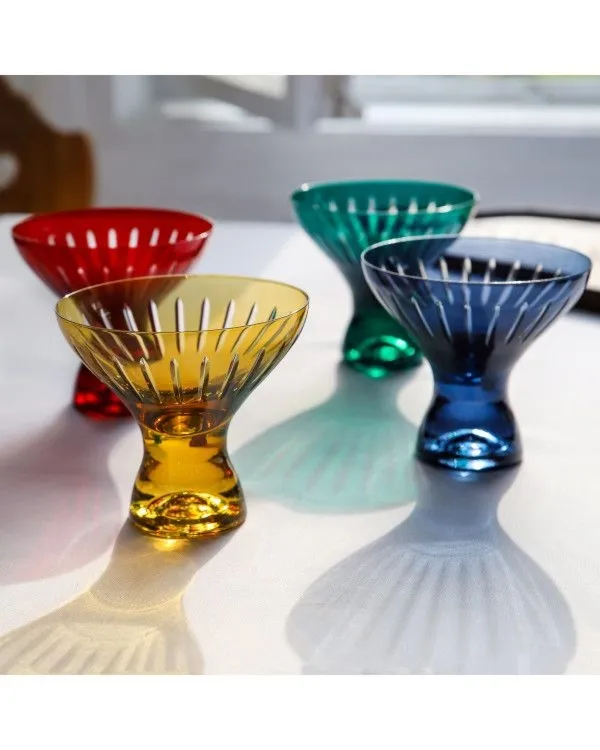 Crystal Julia Pucharek do deserów 330 ml jasny bursztyn