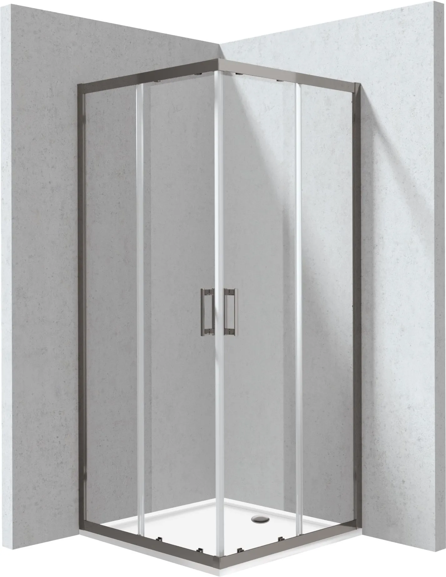 Deante Kabina prysznicowa z brodzikiem kwadratowa - 90x90 cm