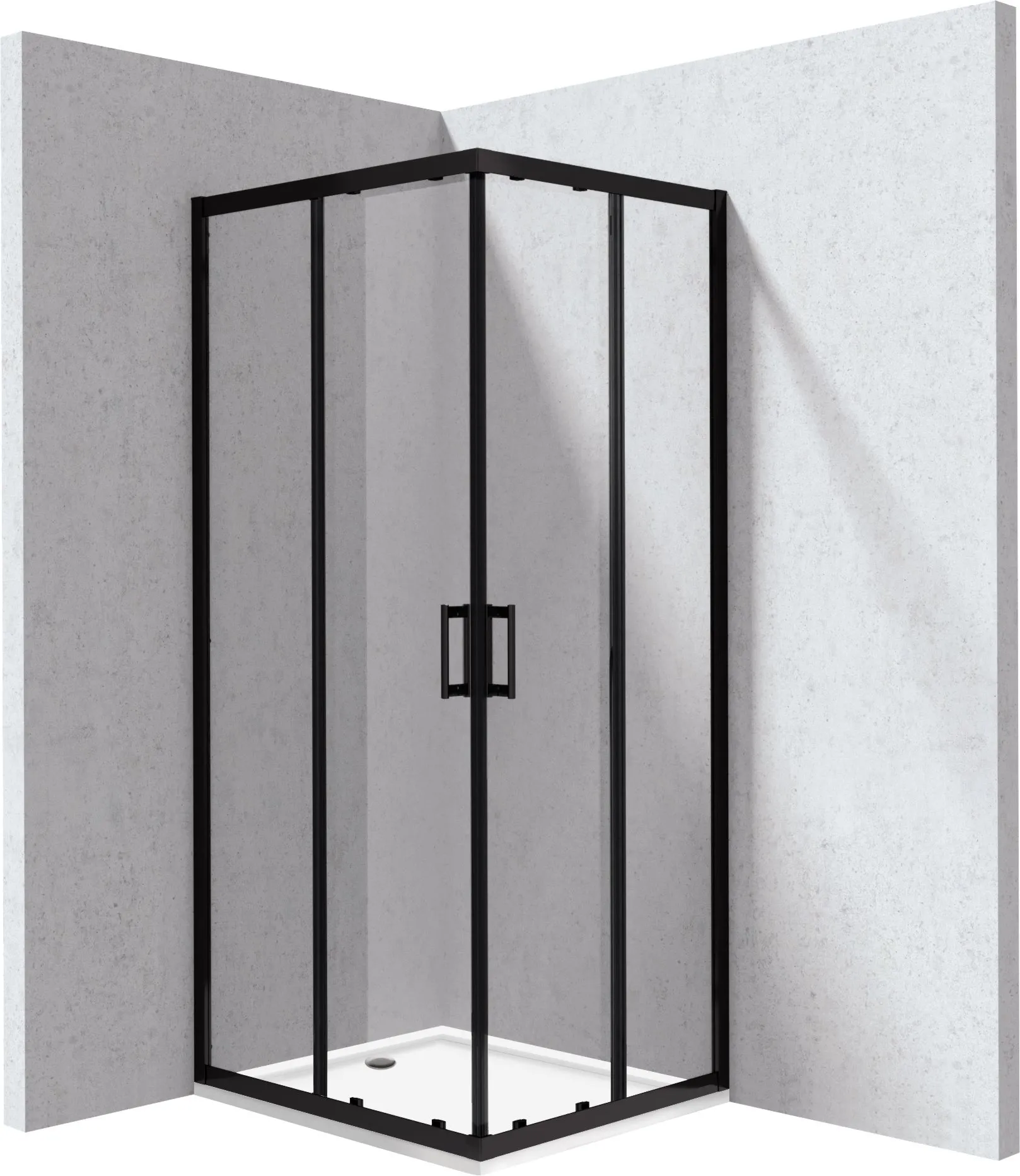 Deante Kabina prysznicowa z brodzikiem prostokątna - 80x90 cm