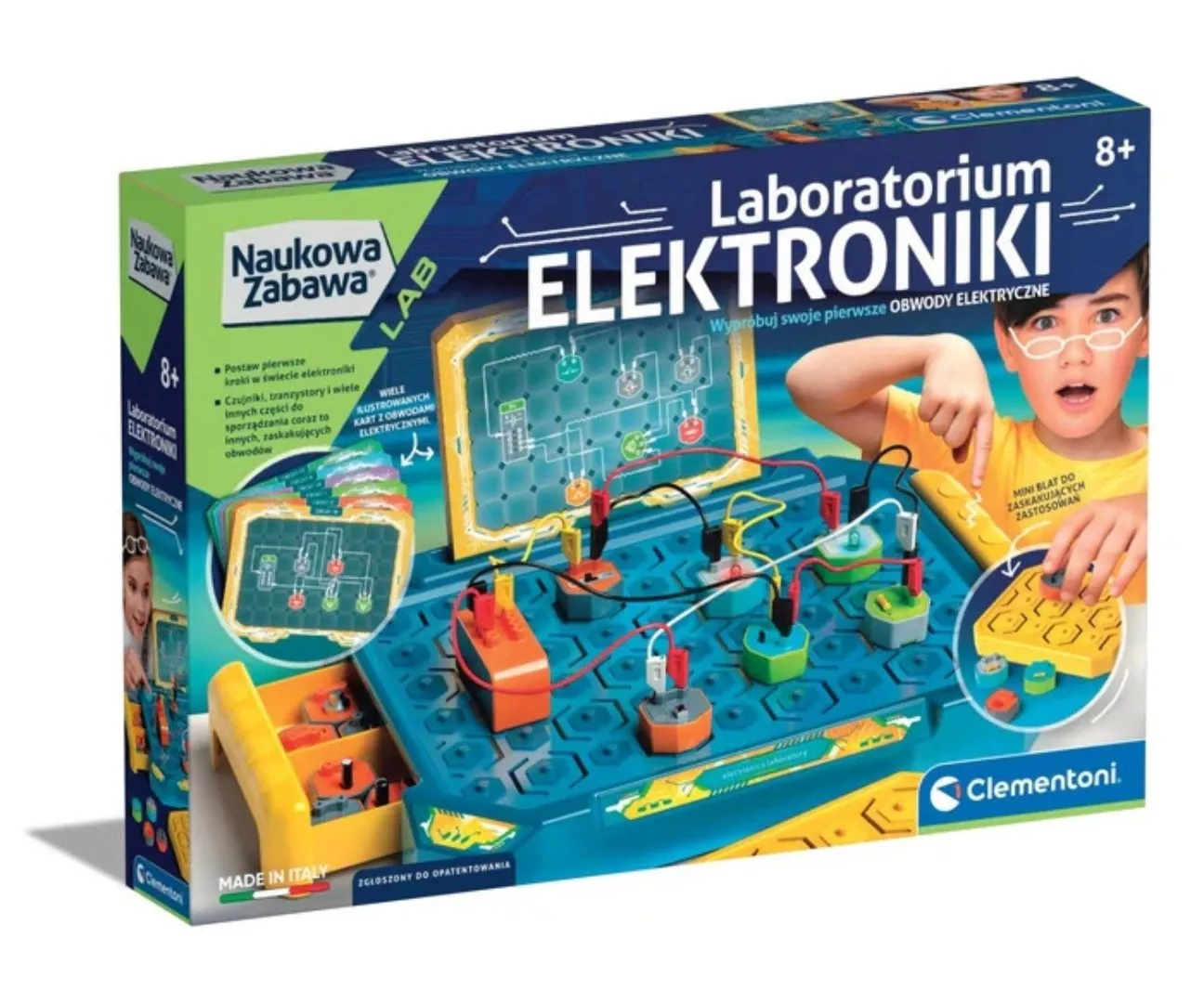 Clementoni Naukowa Zabawa Lab 50727 Laboratorium Elektroniki