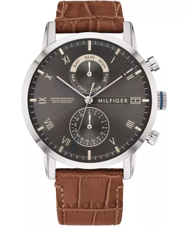 Męski Zegarek Tommy Hilfiger Kane 1710398 – Klasyka Srebra, Brązu i Czerni