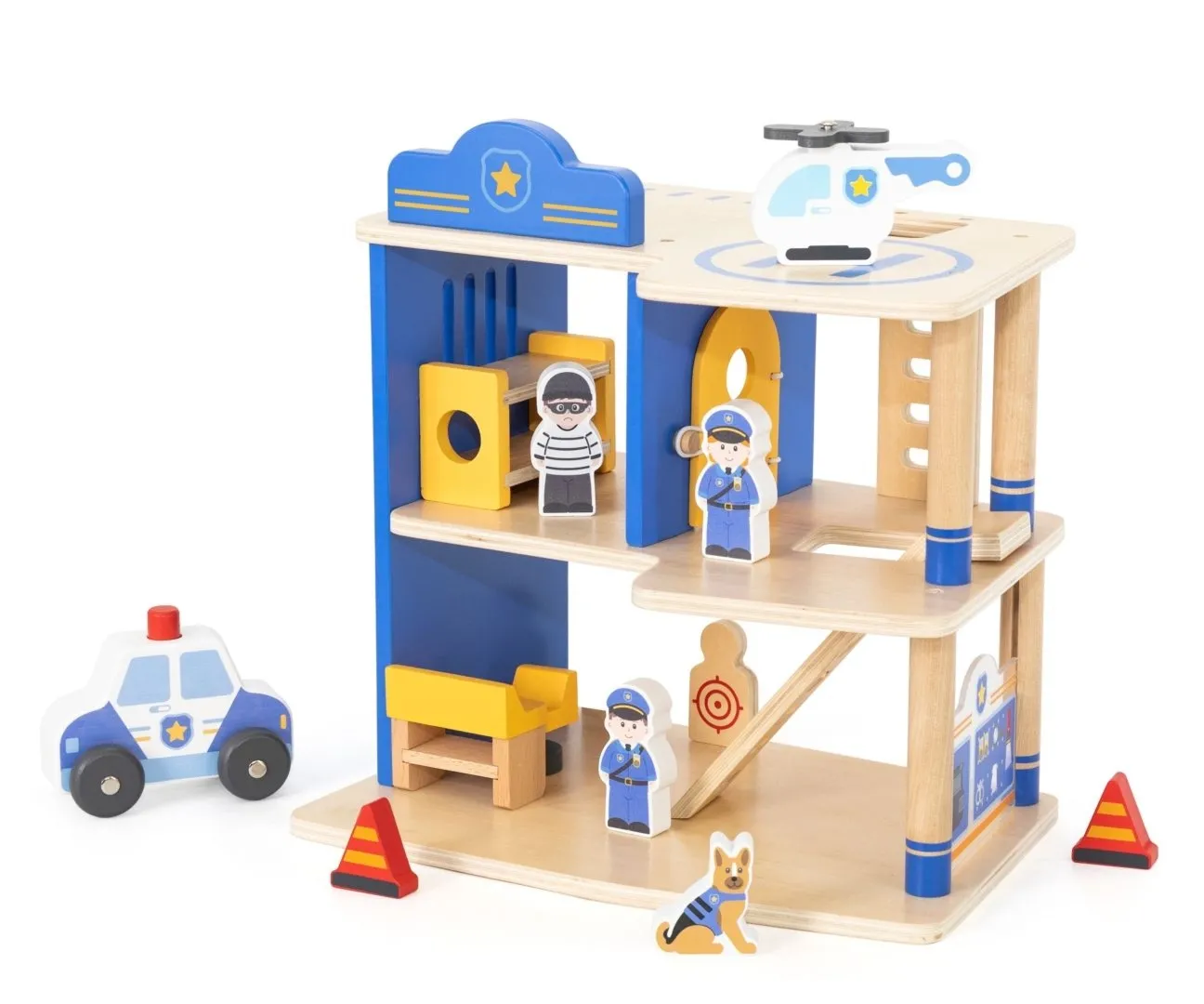 Viga 44803 Drewniany komisariat policji z akcesoriami