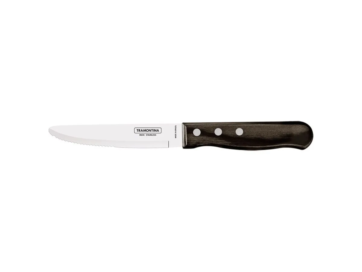 Tramontina POLYWOOD FSC CARNE JUMBO P/TONDA (Meat knife) CM.12,5 21115/095 Brown