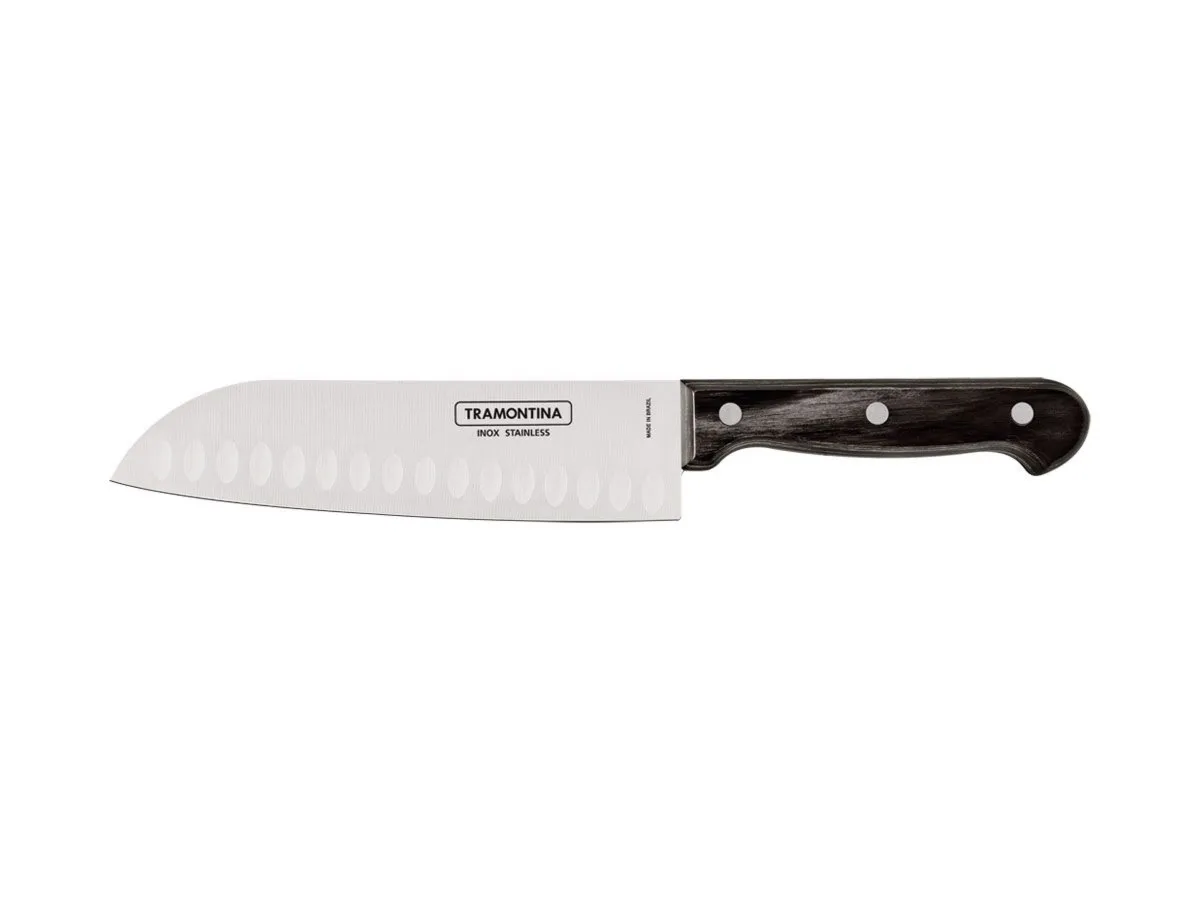 Tramontina POLYWOOD SANTOKU (Santoku knife) CM.18 21179/197 Brown