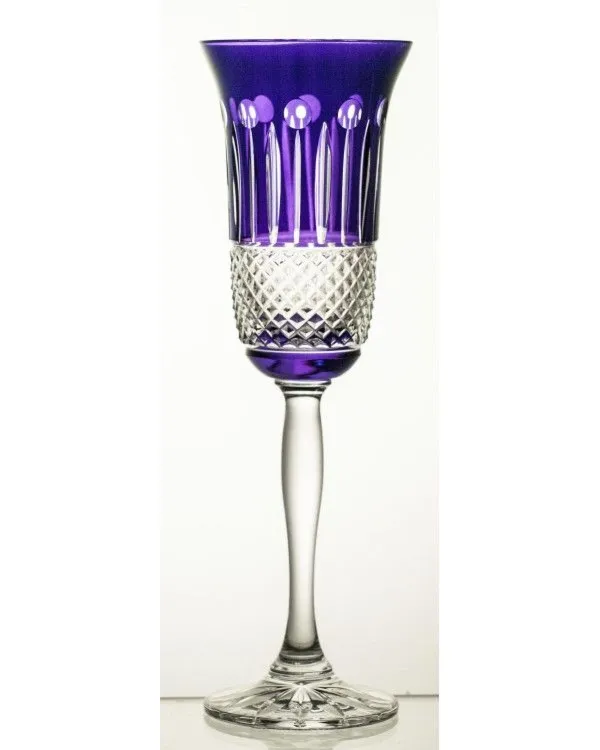 Crystal Julia Kieliszki kolorowe do szampana malowane 6 sztuk 9573