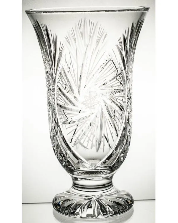 Crystal Julia Duży wazon kryształowy na kwiaty Młynek 30 cm