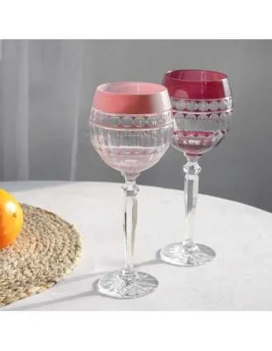 Crystal Julia Kieliszek do wina wody 350 ml różowy