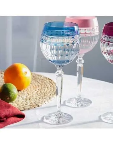 Crystal Julia Kieliszek do wina wody 350 ml niebieski