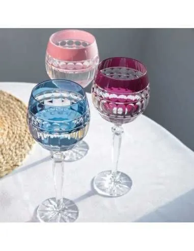 Crystal Julia Kieliszek do wina wody 350 ml malinowy