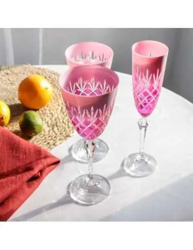 Crystal Julia Kieliszki do wina wody 350 ml 6 sztuk dwukolorowe