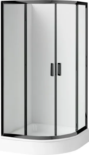 Deante Kabina prysznicowa z brodzikiem półokrągła 80 cm