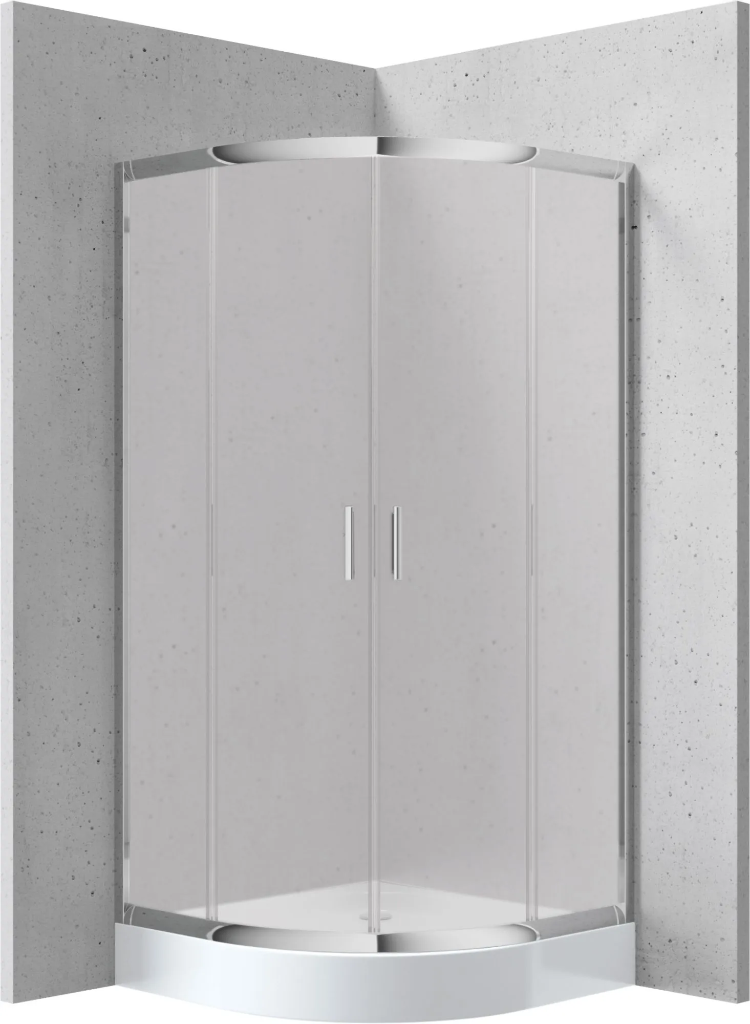 Deante Kabina prysznicowa z brodzikiem półokrągła 80 cm