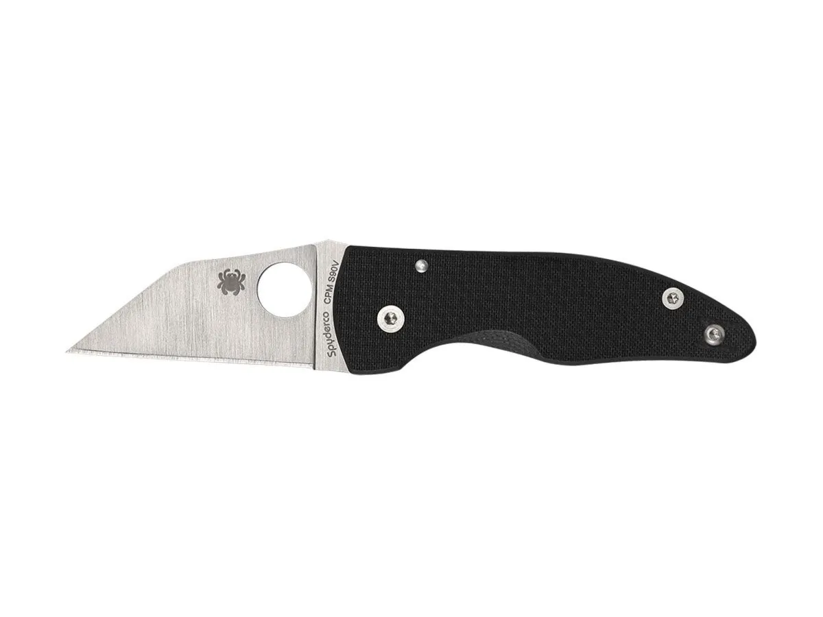 Spyderco MICROJIMBO CARBON FIBER S90V PLAIN C264CFP