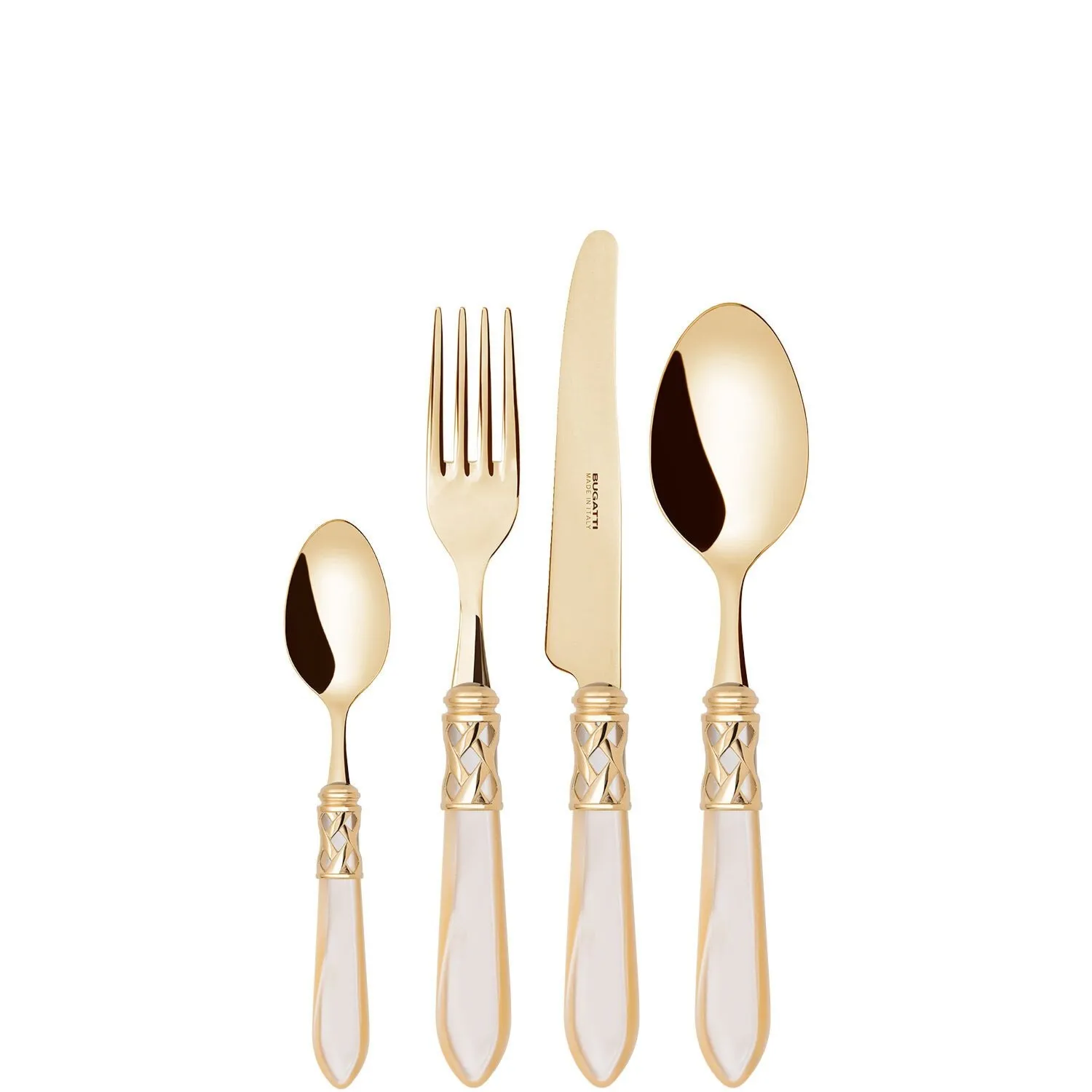 ALADDIN GOLD PVD - zestaw obiadowy 24 cz. w opakowaniu