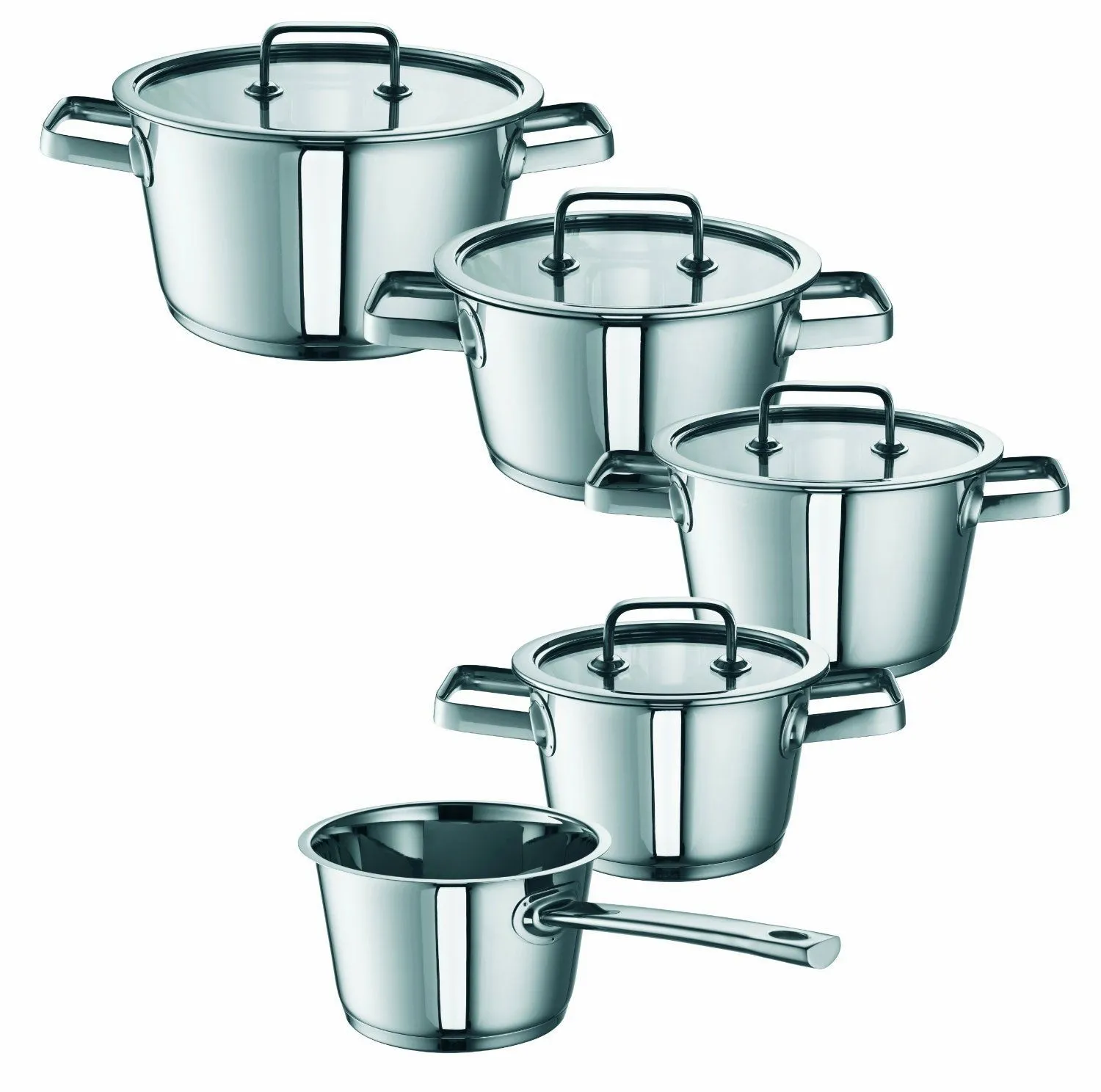 ROHE GERMANY Conia Culinaria-Set 5 elementowy, szklane pokrywki, indukcja 261151-05