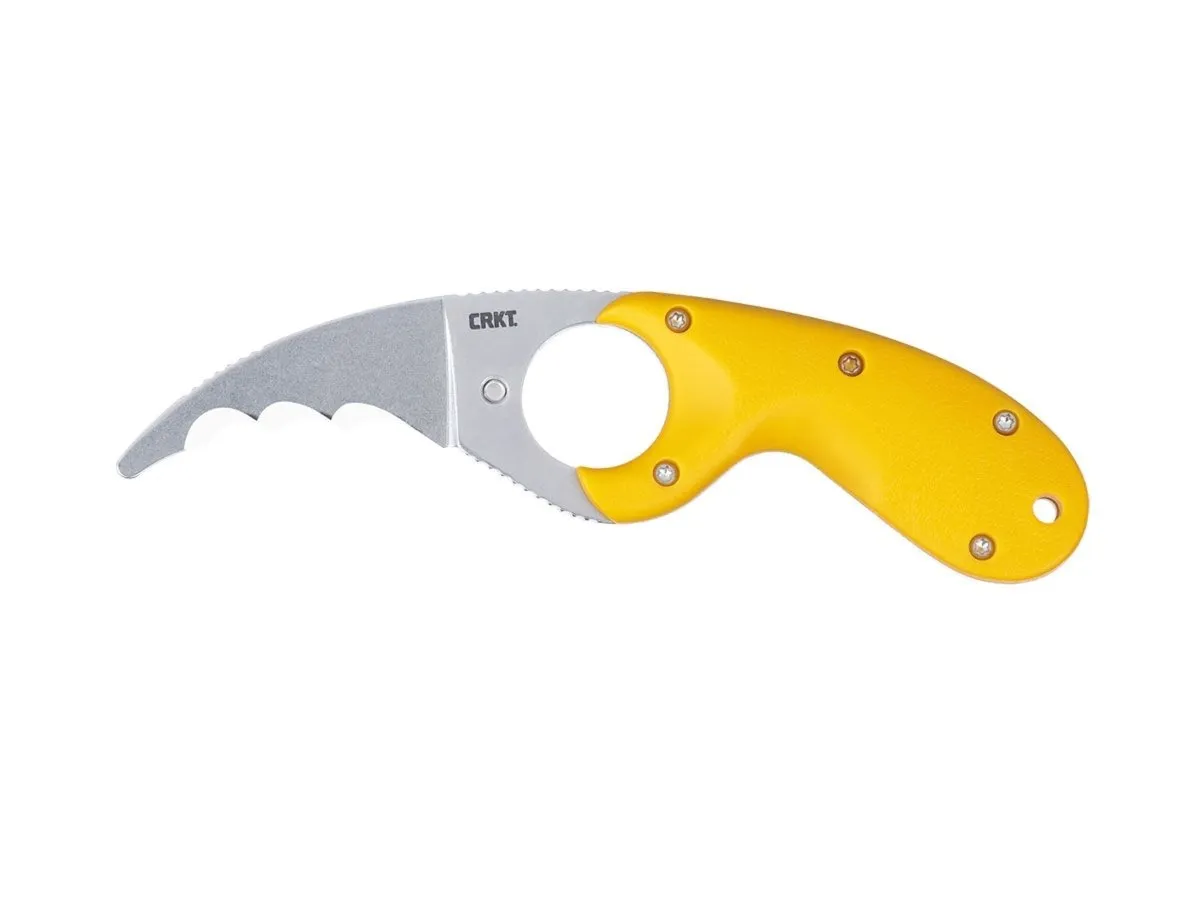 Crkt BEAR CLAW YELLOW W/VEFF SERRATIONS 2511Y