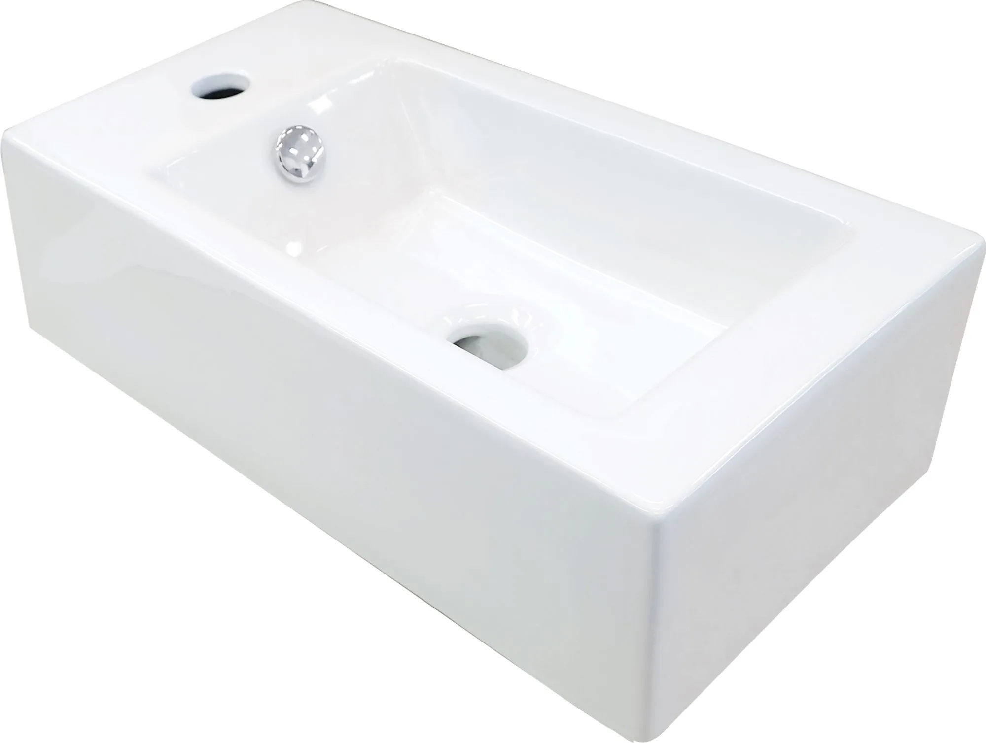 Deante Umywalka ceramiczna nablatowa lewa