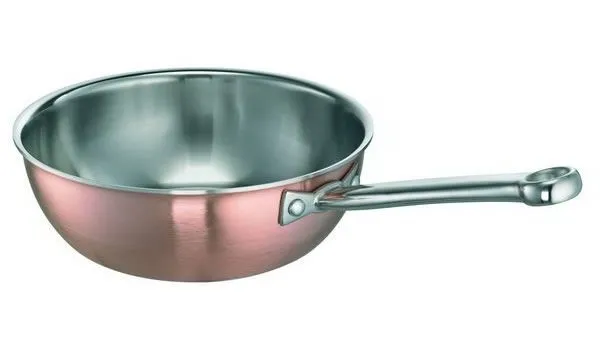 SCHULTE-UFER Soutese DeLuxe Patelnia do sosów miedź / stal 1,5 L, 20cm 9540-20i