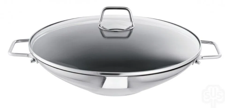 Schulte-Ufer Wega Wok 34cm z rusztem i pokrywą 4,5l 66520-34