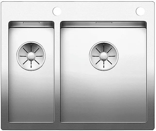 BLANCO CLARON 340/180-IF/A stal polerowana prawa, korek auto., InFino, PushControl Użyj kodu 23BLA06 i płać mniej