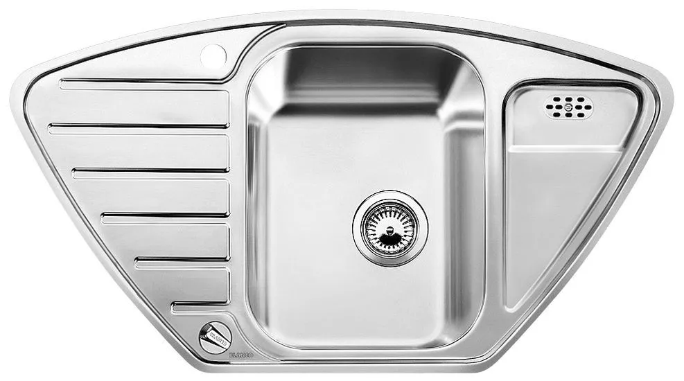 BLANCO LANTOS 9 E-IF stal szczotkowana narożny, korek auto. Użyj kodu 23BLA06 i płać mniej