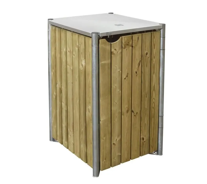 Hide Drewniany Box na 1 kosz na śmieci 240 litrów 80x69x115 cm