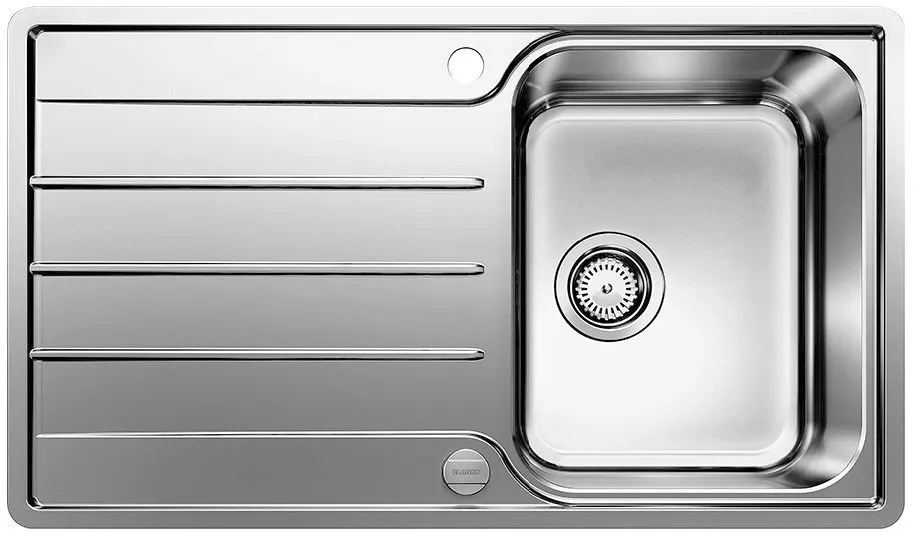 BLANCO LEMIS 45 S-IF stal szczotkowana, odwracalny, korek auto. Użyj kodu 23BLA06 i płać mniej