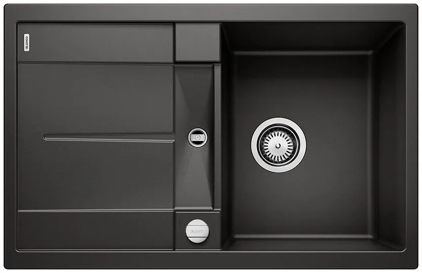 BLANCO METRA 45 S Silgranit czarny odwracalny, korek auto. Użyj kodu 23BLA06 i płać mniej