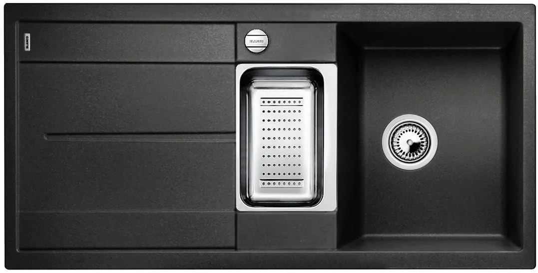 BLANCO METRA 6 S Silgranit antracyt odwracalny, korek auto., odsączarka stalowa Użyj kodu 23BLA06 i płać mniej