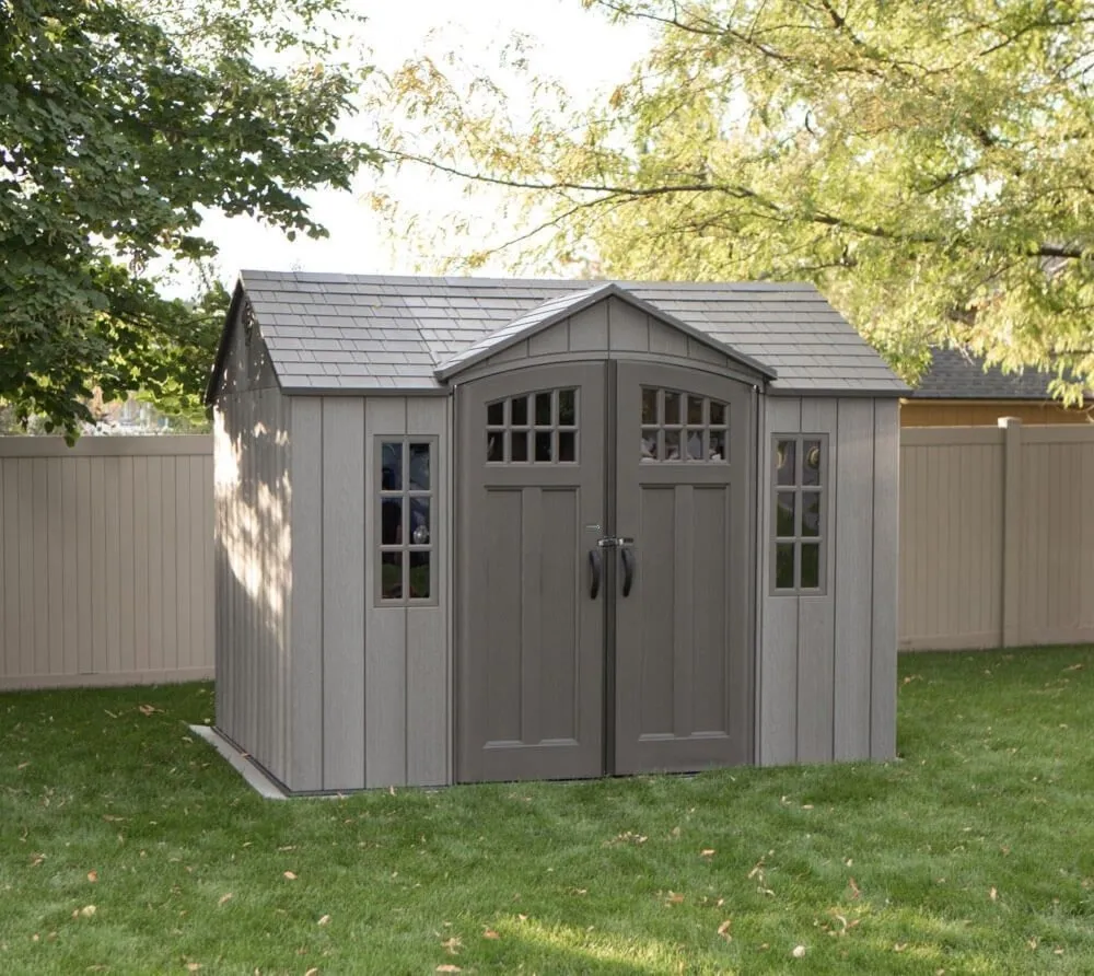 Lifetime Plastikowa szopa ogrodowa Saturn szara 244x305x244 cm