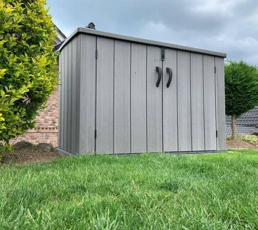 Lifetime pojemnik na urządzenia pojemnik na śmieci pojemnik na śmieci szary 107x191x132 cm