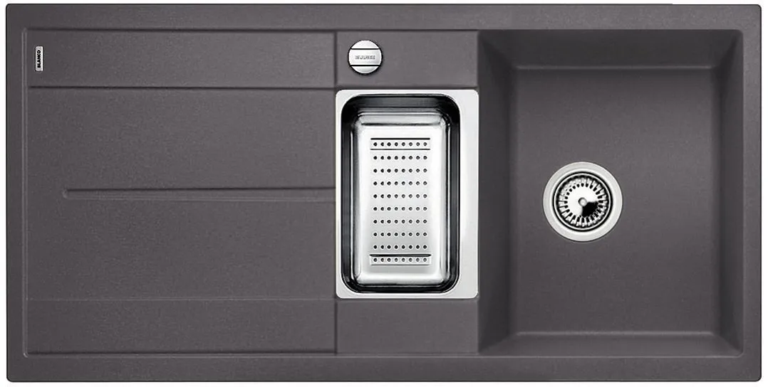 BLANCO METRA 6 S Silgranit szarość skały odwracalny, korek auto., odsączarka stalowa Użyj kodu 23BLA06 i płać mniej