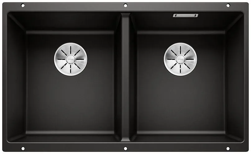 BLANCO SUBLINE 350/350-U Silgranit czarny, InFino Użyj kodu 23BLA06 i płać mniej