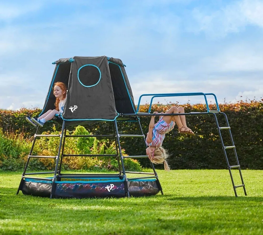 TP Toys Stalowa drabinka explorer czarna 306x208x201 cm TP864