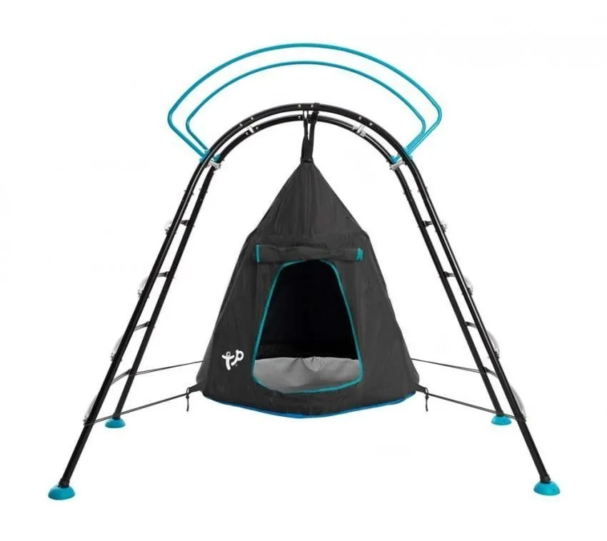 TP Toys Stalowa huśtawka na placu zabaw UFO czarna 122x217x201 cm