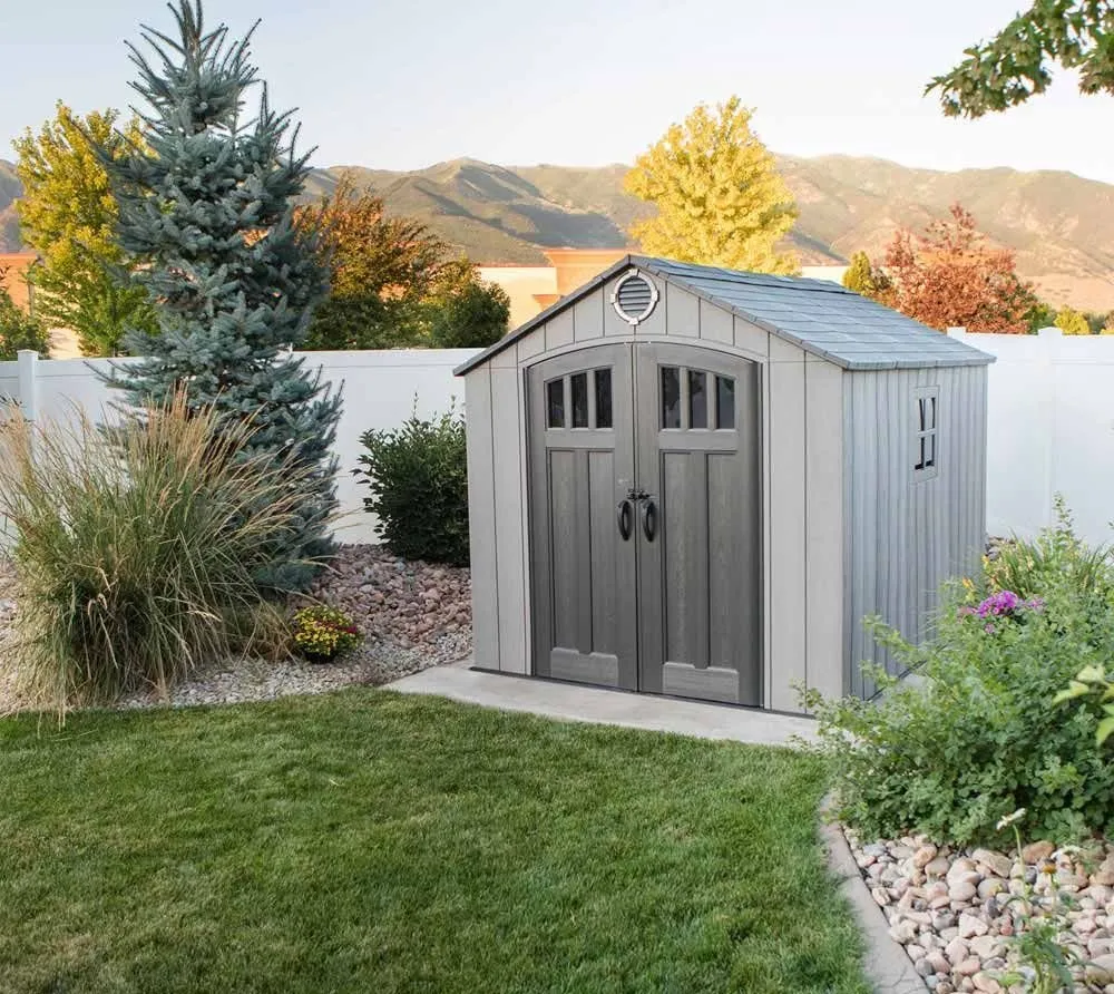 Lifetime szopa ogrodowa Jupiter szara 305x244x244 cm