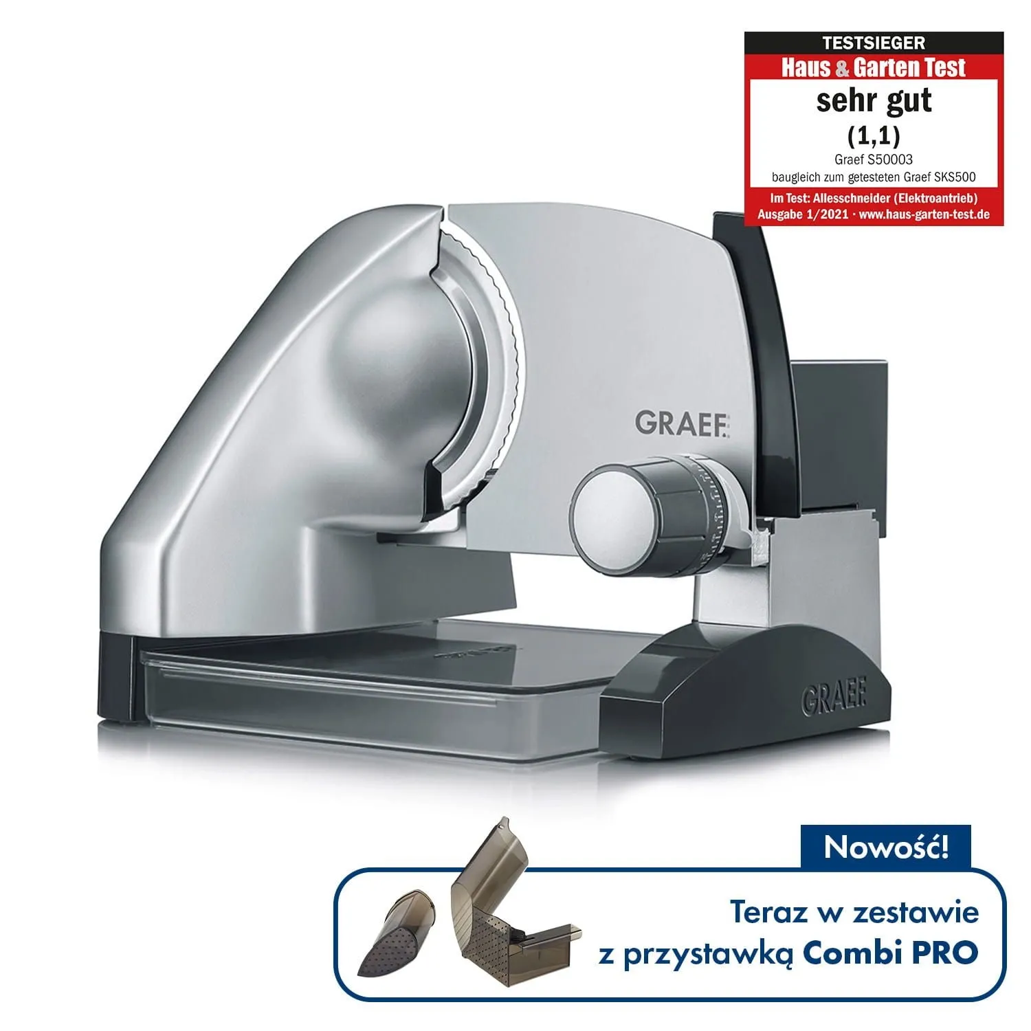 Krajalnica uniwersalna GRAEF S50000 srebrna