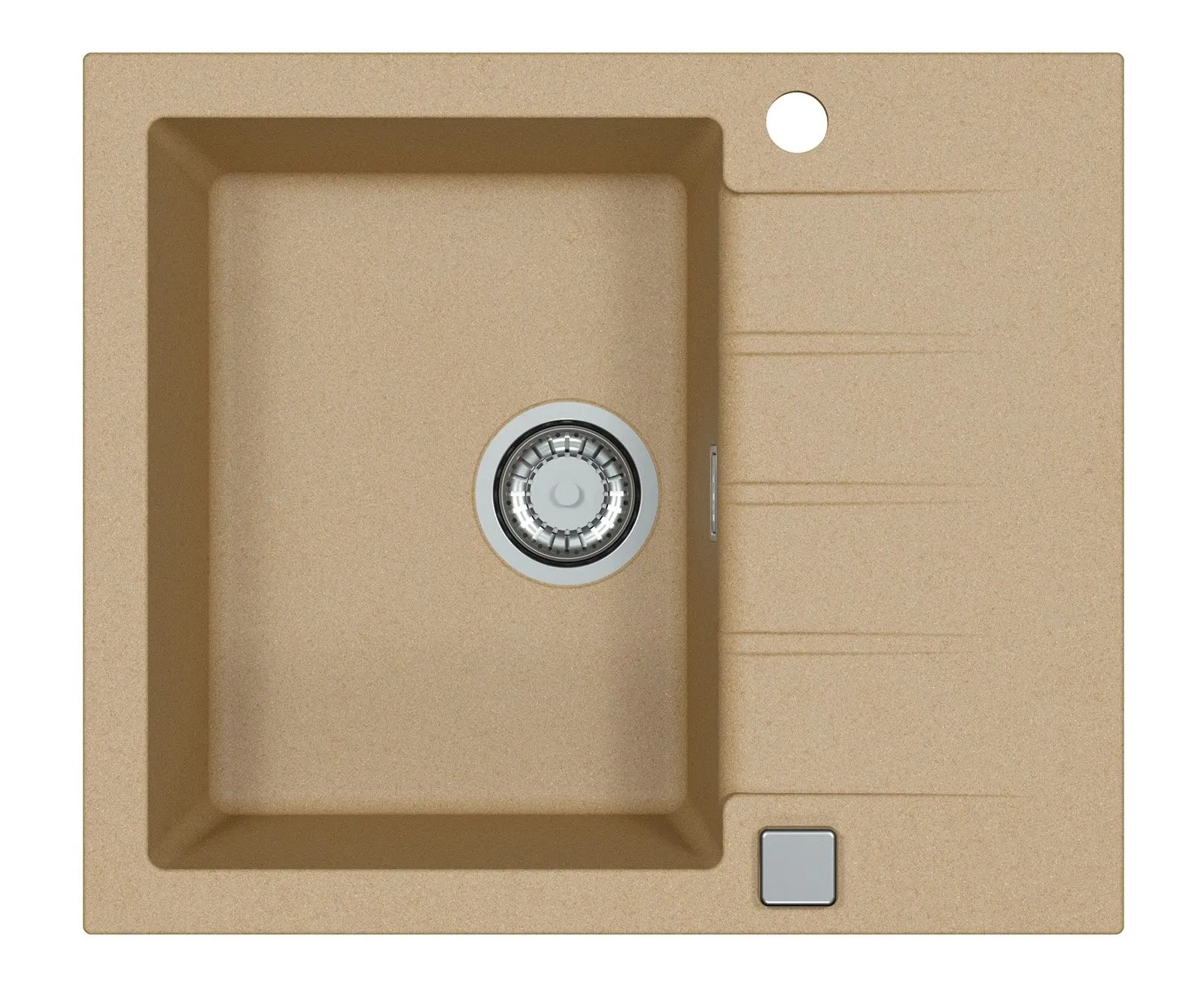 Alveus CADIT 10 kol.  55 BEŻOWY (590x500) zlew Granital 1 kom. z syfonem POP-UP 3 1/2"