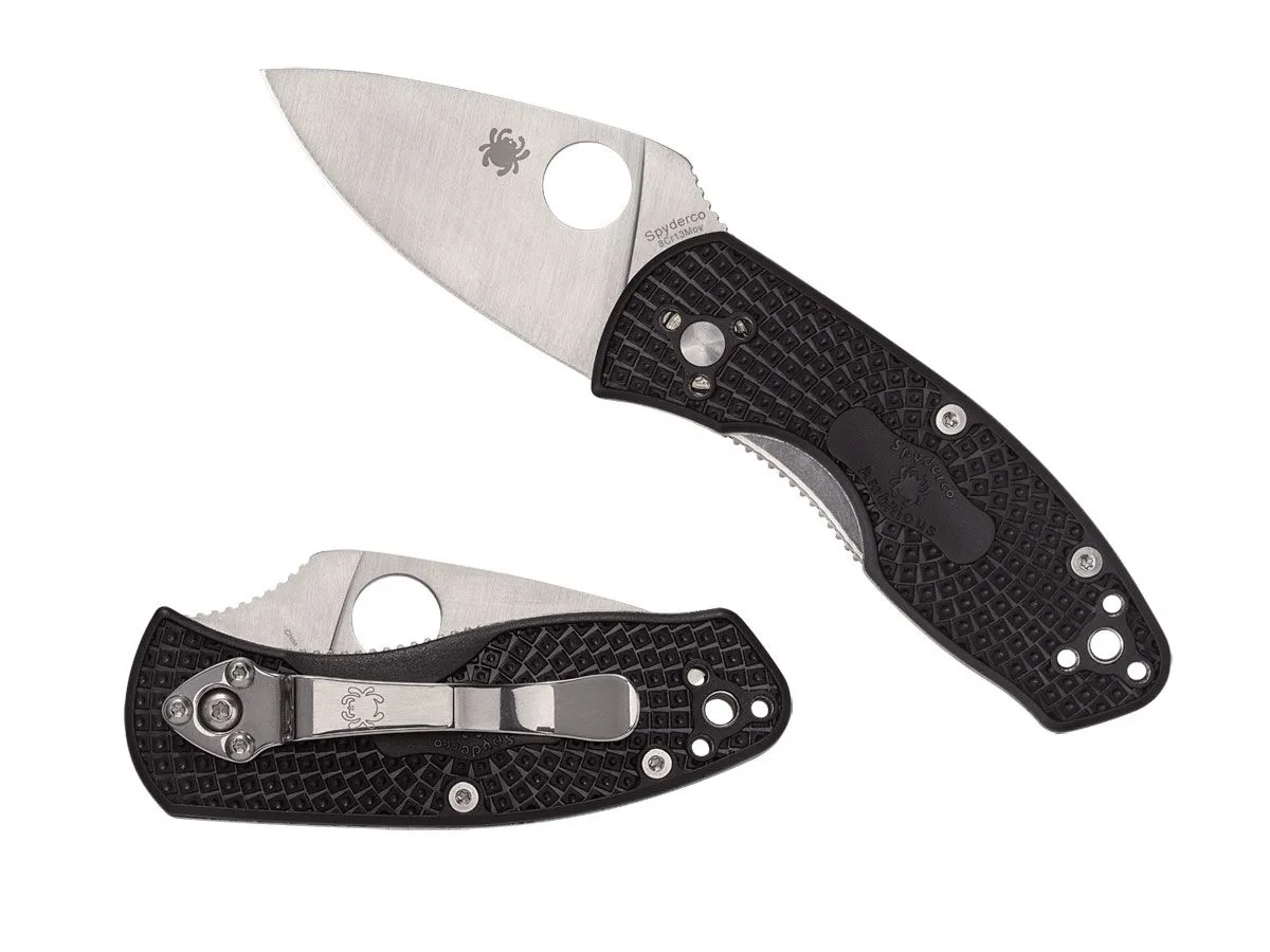 Spyderco AMBITIOUS FRN BLACK PLAIN C148PBK