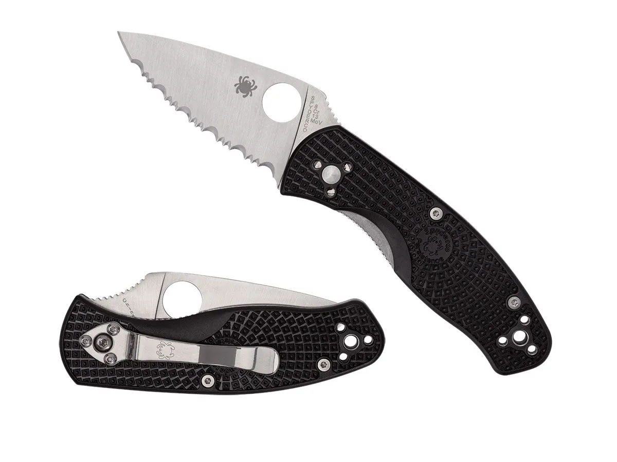 Spyderco PERSISTENCE FRN BLACK SERRATED C136SBK